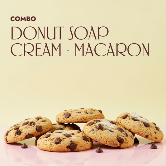 Vanilla Crumble Donut + Vanilla Crumble Cream + Vanilla Crumble Macaron