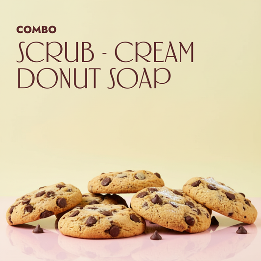 Vanilla Crumble Donut + Vanilla Crumble Cream + Vanilla Crumble Scrub