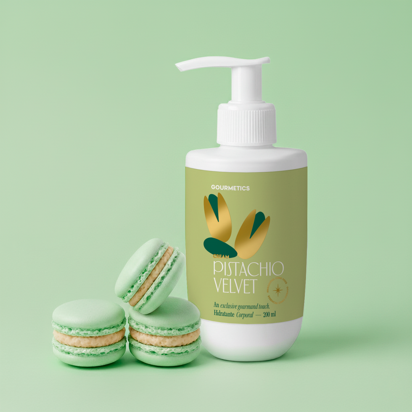 Pistachio Velvet Macaron + Pistachio Velvet Cream