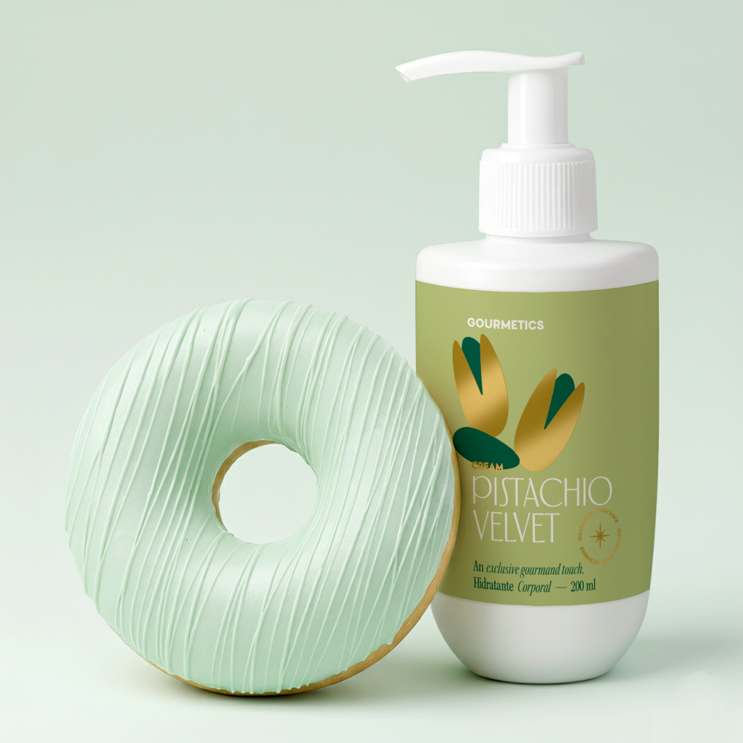 Pistachio Velvet Donut + Pistachio Velvet Cream