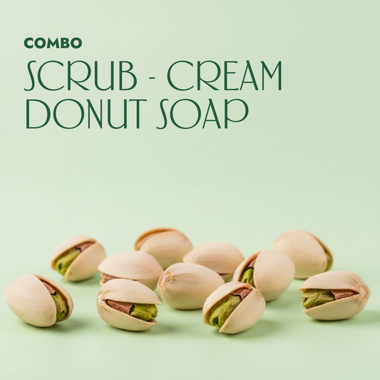 Pistachio Velvet Donut + Pistachio Velvet Cream + Pistachio Velvet Scrub
