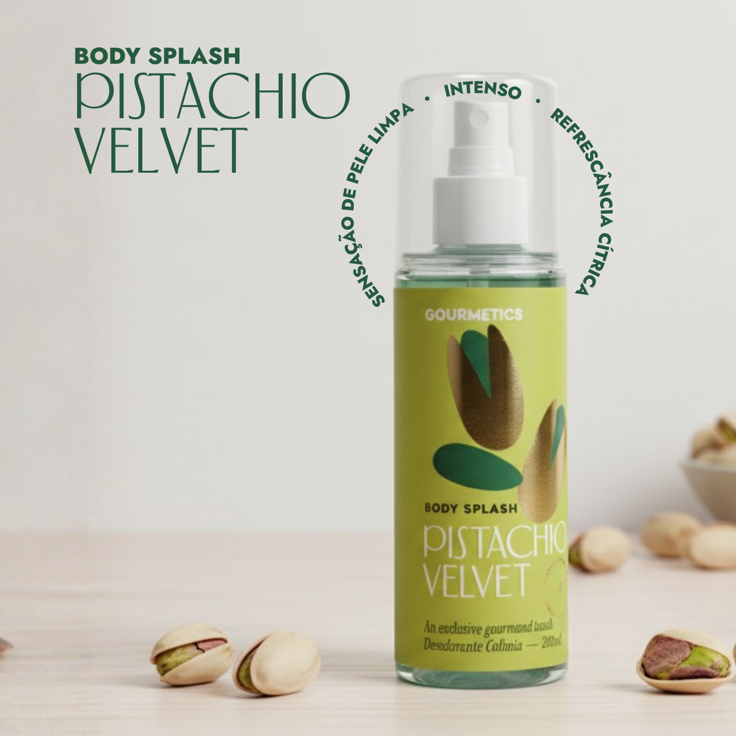 Pistachio Velvet Body Splash  - Desodorante Colônia 200ml