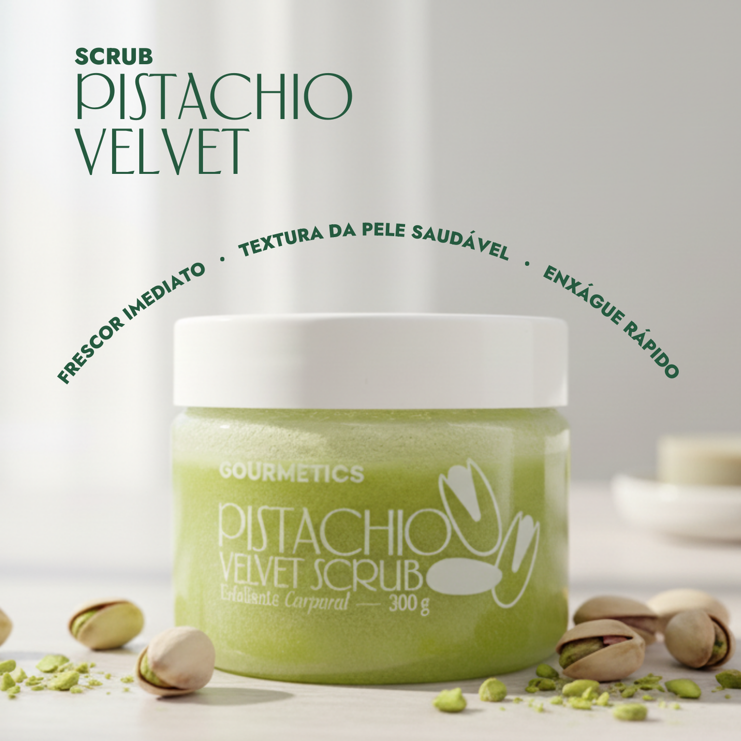 Pistachio Velvet Scrub Esfoliante Corporal - 300g