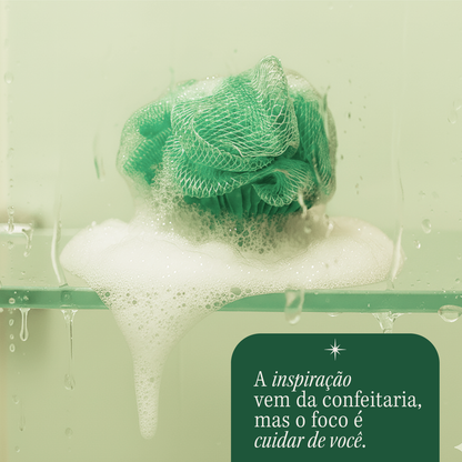 Pistachio Velvet Cupcake Sabonete Corporal com Esponja - 50g