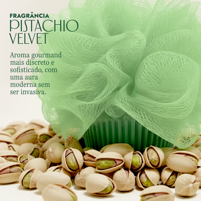 Pistachio Velvet Cupcake Sabonete Corporal com Esponja - 50g