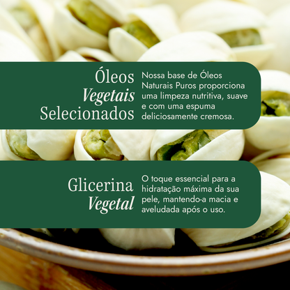 Pistachio Velvet Cupcake Sabonete Corporal com Esponja - 50g