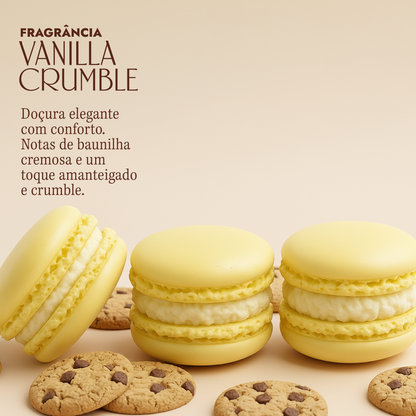 Vanilla Crumble Macaron Sabonete Corporal - 3 unidades de 50g (150g)
