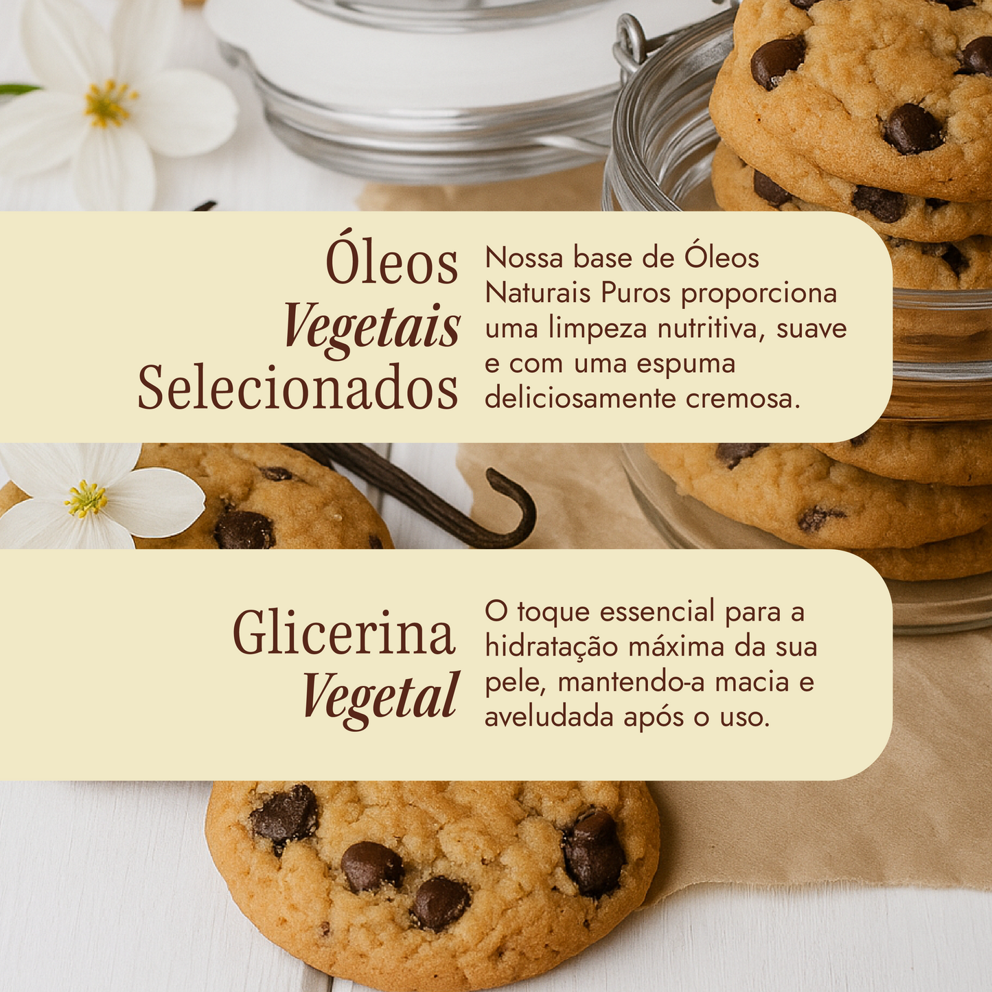 Vanilla Crumble Macaron Sabonete Corporal - 3 unidades de 50g (150g)