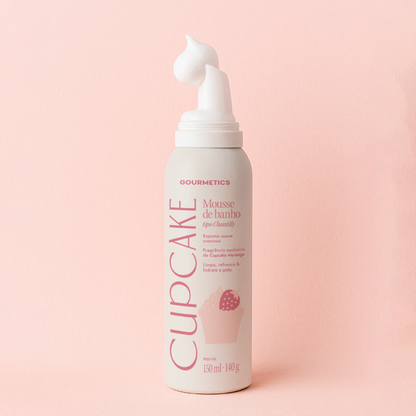 Cupcake de Morango Mousse Chantilly de Banho - 150ml