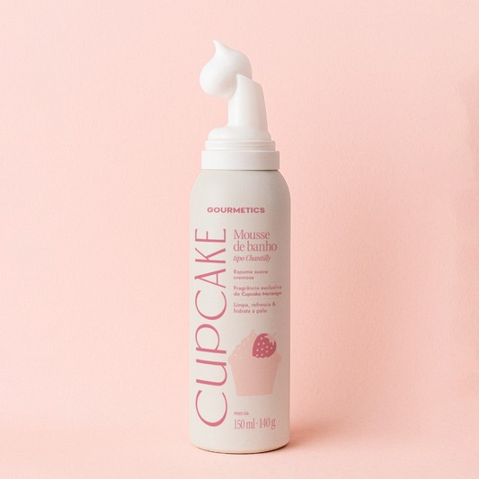 Cupcake de Morango Mousse Chantilly de Banho - 150ml