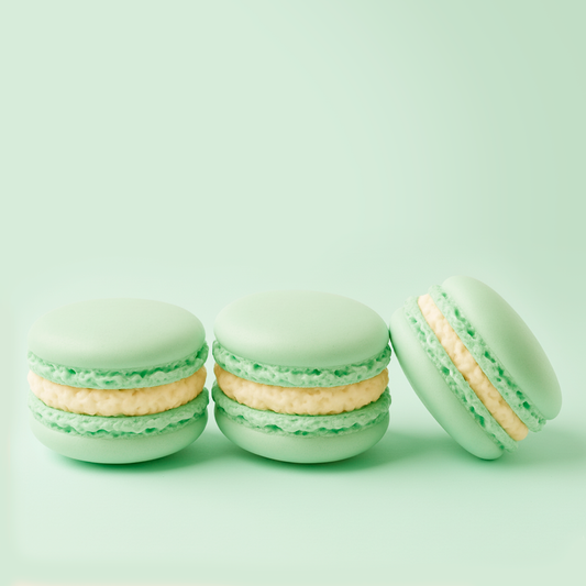 Pistachio Velvet Macaron Sabonete Corporal - 3 unidades de 50g (150g)