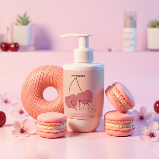 Cherry Pop Donut + Cherry Pop Cream + Cherry Pop Macarron