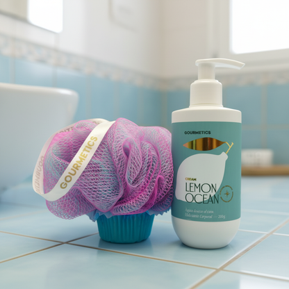 Lemon Ocean Cupcake + Lemon Ocean Cream
