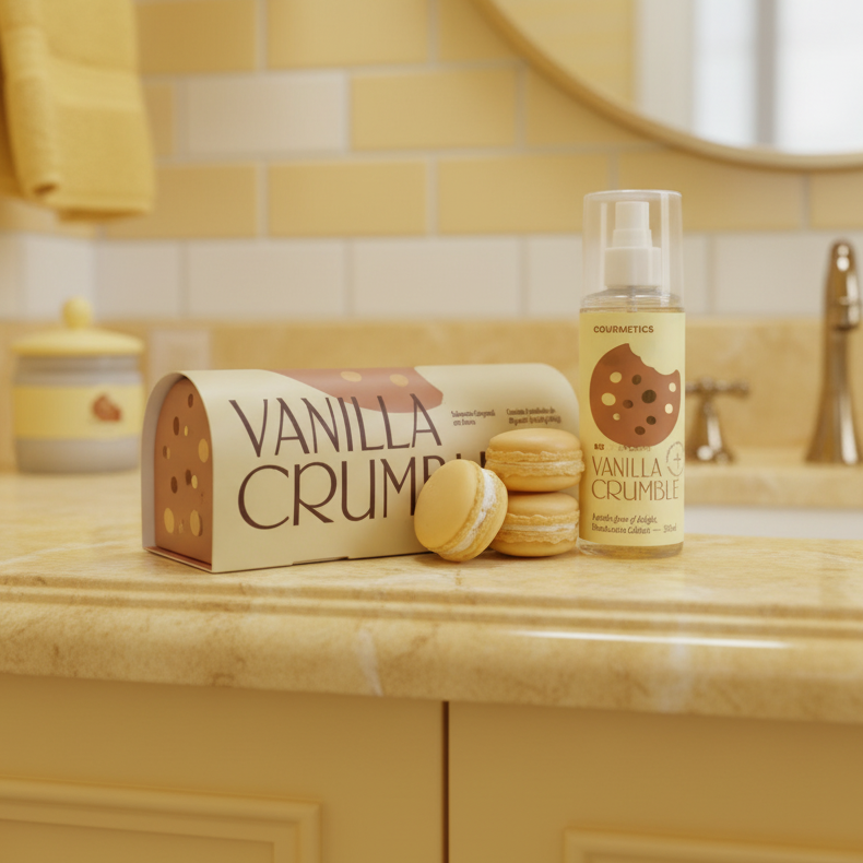 Vanilla Crumble Macaron + Vanilla Crumble Body Splash