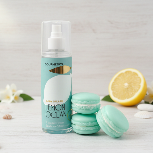 Lemon Ocean Macaron + Lemon Ocean Body Splash