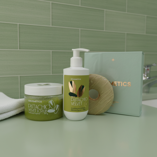 Pistachio Velvet Donut + Pistachio Velvet Cream + Pistachio Velvet Scrub