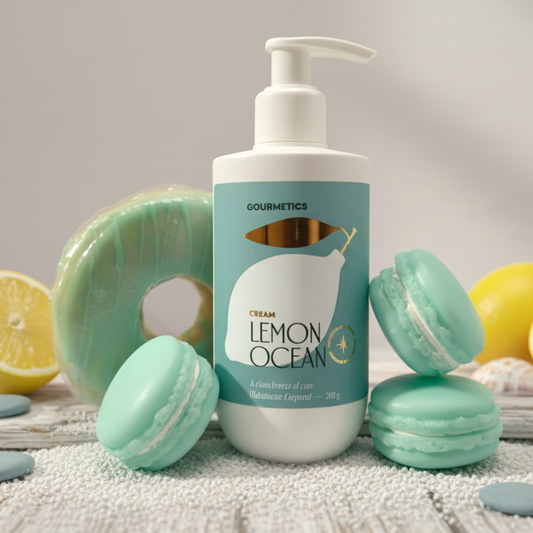 Lemon Ocean Donut + Lemon Ocean Cream + Lemon Ocean Macaron