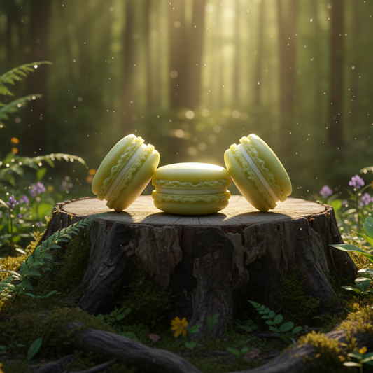 Pistachio Velvet Macaron Sabonete Corporal - 3 unidades de 50g (150g)