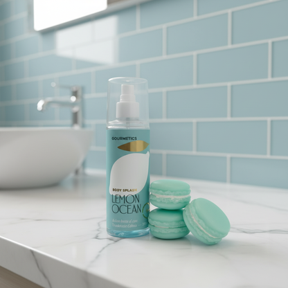 Lemon Ocean Macaron + Lemon Ocean Body Splash