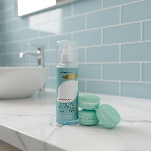 Lemon Ocean Macaron + Lemon Ocean Body Splash