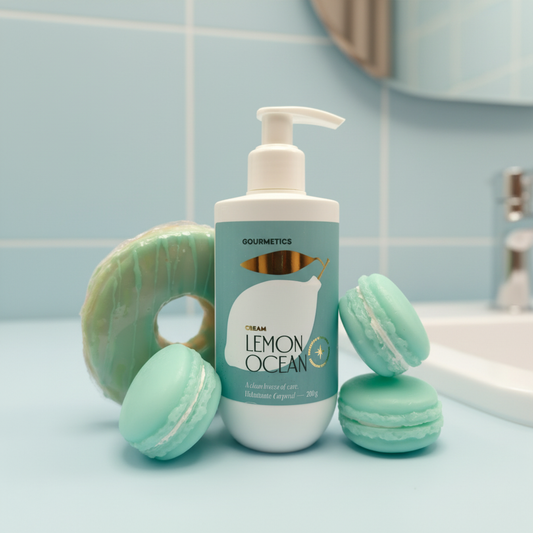 Lemon Ocean Donut + Lemon Ocean Cream + Lemon Ocean Macaron