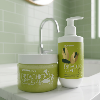 Pistachio Velvet Scrub + Pistachio Velvet Cream