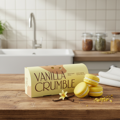 Vanilla Crumble Macaron Sabonete Corporal - 3 unidades de 50g (150g)
