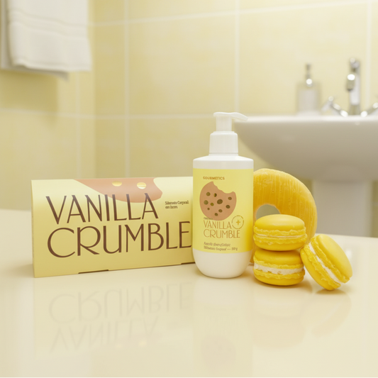 Vanilla Crumble Donut + Vanilla Crumble Cream + Vanilla Crumble Macaron